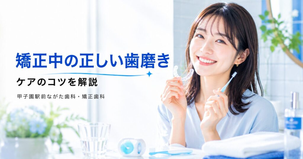 矯正中の正しい歯磨き方法とケアのコツ