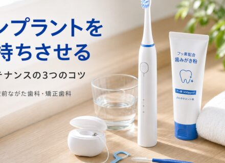 インプラントを長持ちさせるコツ|甲子園のメンテナンス